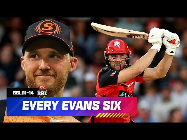Every LAURIE EVANS SIX In The Big Bash! | #BBL
