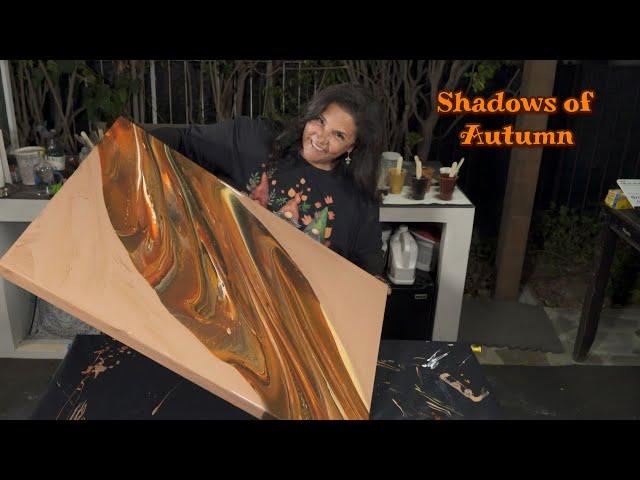 Shadows of Autumn Huge 24x36 Acrylic Bold Autumn Palette Flip Cup!