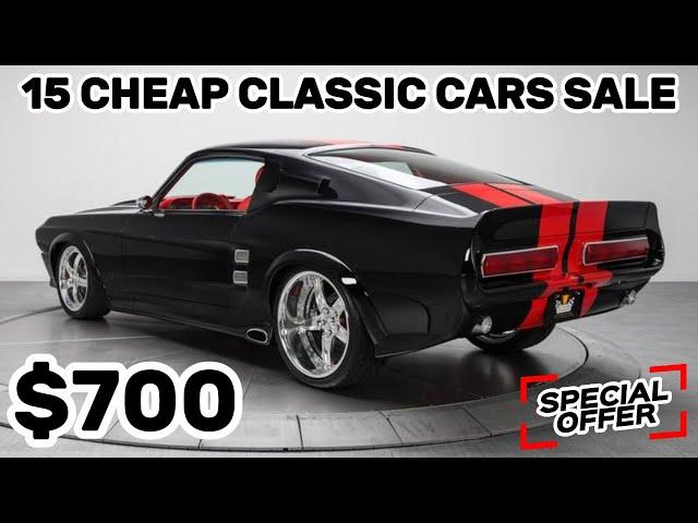 15 Classic Cars Selling Incredibly Cheap RIGHT NOW! Hidden Gems in the Garage!