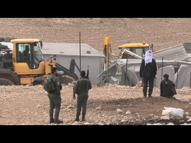 Israel demolishes two homes in Kh. Um Qusah, leaving 38 people, including 29 minors, homeless