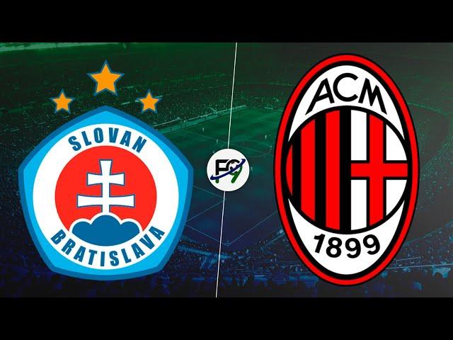 SUFRIÓ PERO GANÓ: TRIUNFAZO DE MILAN ANTE SLAVIA BRATISLAVA COMO VISITANTE POR 3 A 2 