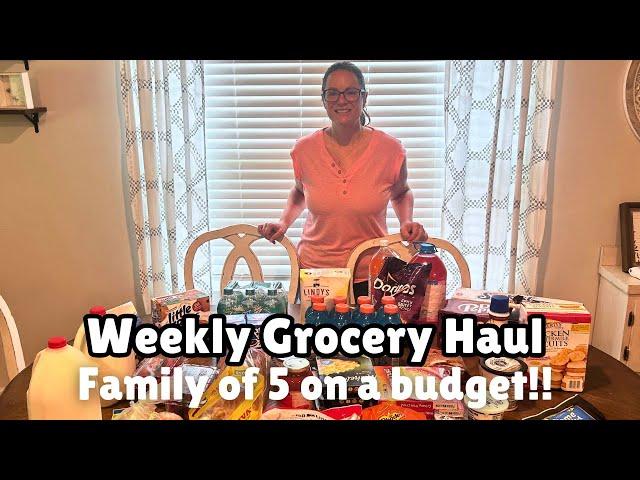 Weekly Grocery Haul and Meal plan | Family of 5 on a budget