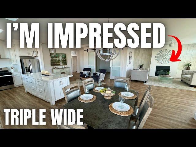 WHO KNEW triple wide mobile homes could be this NICE?!! Prefab House Tour