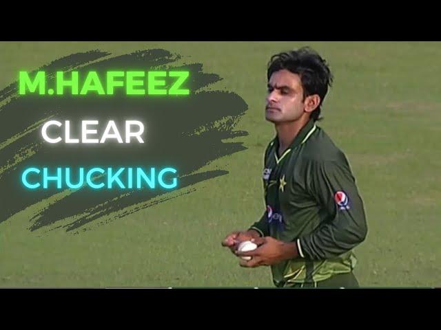 M.Hafeez Illegal Bowling Action - Clear Chucking