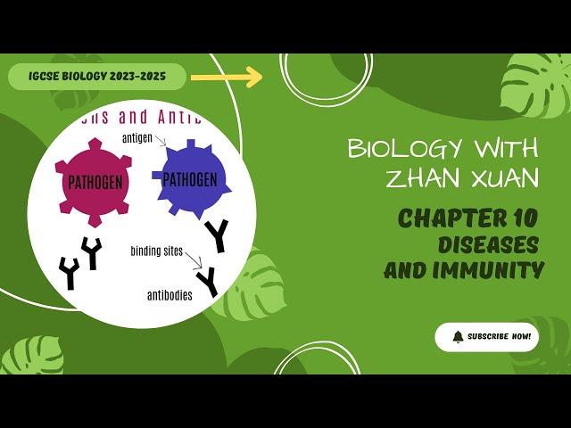 IGCSE Biology - Chapter 10 | Diseases & Immunity