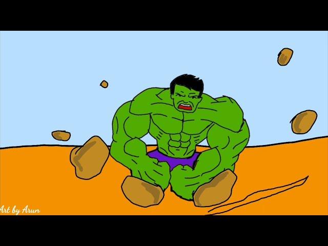 Superman vs Hulk fight Part-1|Animation|Flipaclip animation|Art by Arun