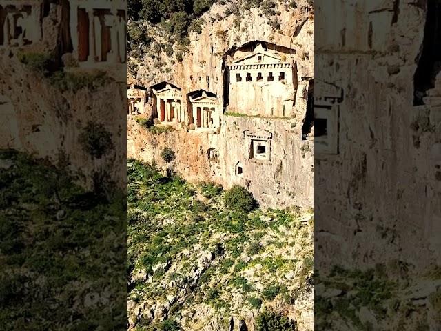 Dalyan King Tombs: Aerial Drone Footage of Ancient Marvels