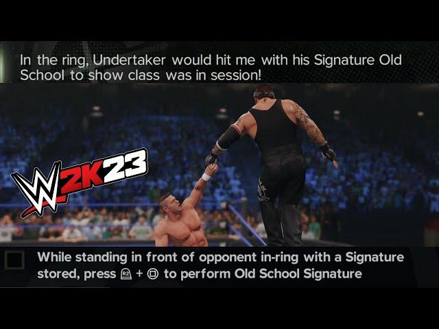 WWE 2K23 Show Case - Undertaker Signature Old School to John Cena