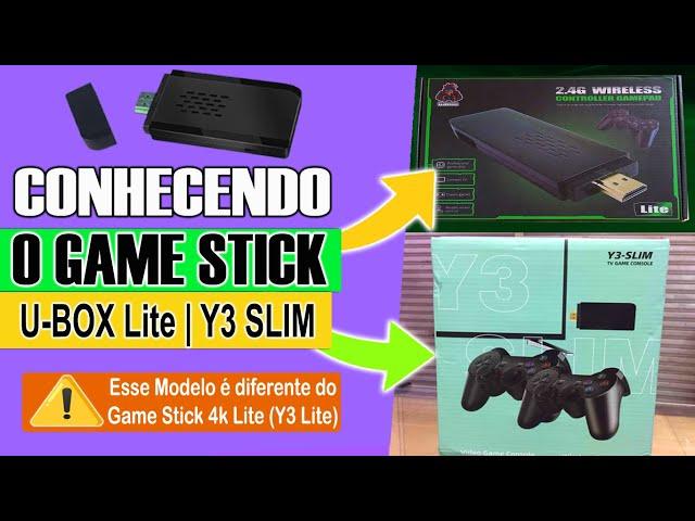 CONHECENDO O GAME STICK U-BOX LITE-DATA FROG Y3 SLIM | DIFERENÇAS COM O GAME STICK 4K LITE E Y3 LITE