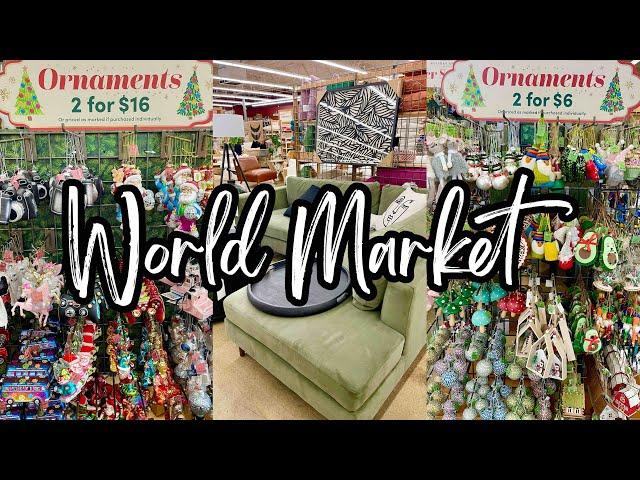 WORLD MARKET SHOP WITH ME 2024 • Christmas Ornaments & Best Furniture Finds