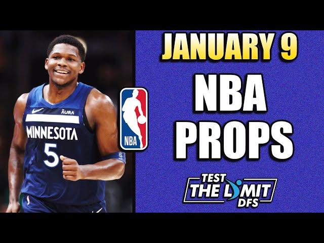 TOP 5 BEST NBA Player Prop Picks + Bets | Thursday 1/9/2025