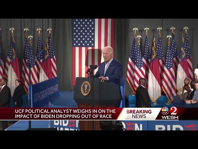 Florida political analyst weighs in on the impact of Biden dropping out of presidential race
