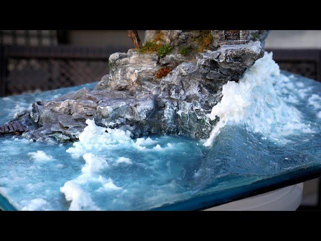 "Ultra" Realistic Ocean Diorama With MASSIVE Wave! | 4L Resin! Water Effects