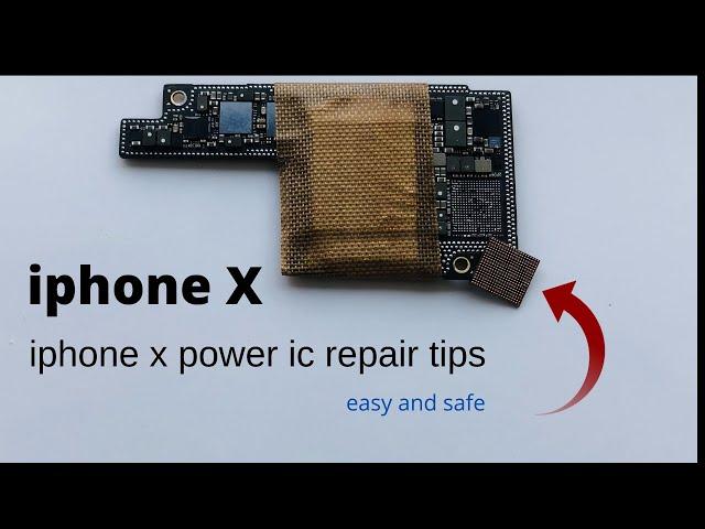 iPhone X Power IC Repair Course!ic reball tips