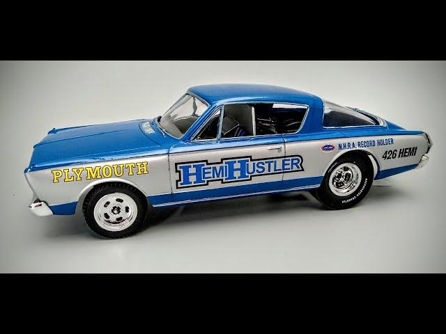 1966 Plymouth Barracuda Hemi Hustler Dragster 1/25 Scale Model Kit Build How To Assemble Paint Decal