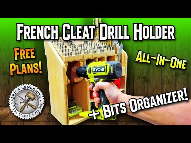 French Cleat Bit City: The ULTIMATE Drill Tool Holder + Bit Organizer!