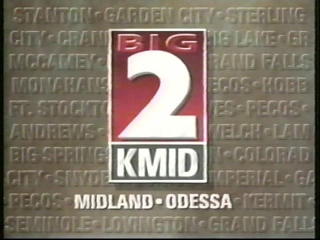 KMID-TV Big 2 Newscast Open 10:00 p.m. 1995    KMID