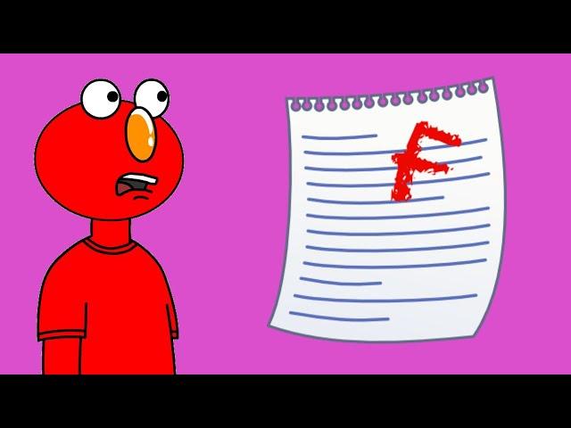 Elmo Badly Fails his Test