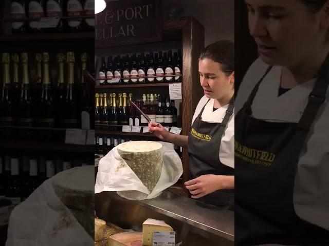 Hero Hirsh demonstrates how to iron a Stilton Cheese. Academy of Cheese Level Two