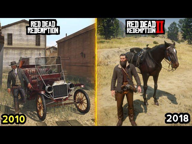 These two games are 8 years apart | RDR1 Vs RDR2 differences