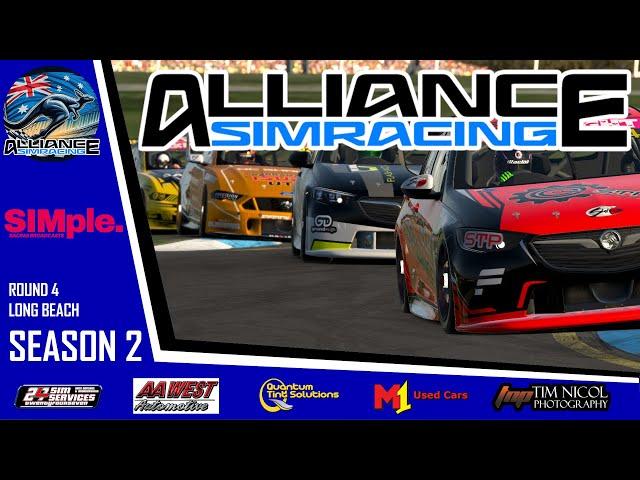 Alliance Sim Racing | V8 Supercars Season 2 | Round 4 @ Long Beach | iRacing