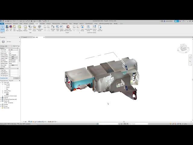 3D Point Cloud to Revit via Recap Workflow