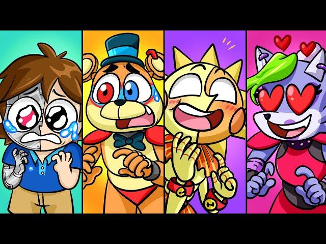 Gregory, Freddy, Sunrise & Roxy - FNAF Security Breach Animation Compilation