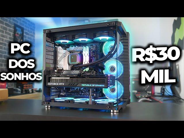 PC GAMER DOS SONHOS DE R$30 MIL COM UMA RTX 4090! MONTAGEM DETALHADA E TESTE EM JOGOS, QUE MÁQUINA!