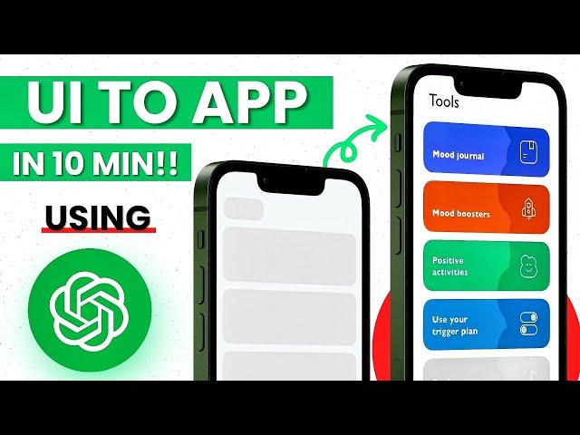 UI Design to Fully Functional App in 10 Minutes Using ChatGPT!