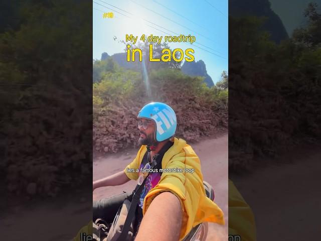 #19 My Crazy 4 Day Road-Trip on Scooty in LAOS #shorts