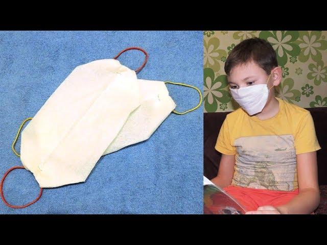 Do-it-yourself medical mask in one minute!