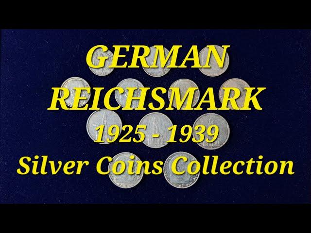 German Reichsmark 1925-1939 Silver Coins Collection