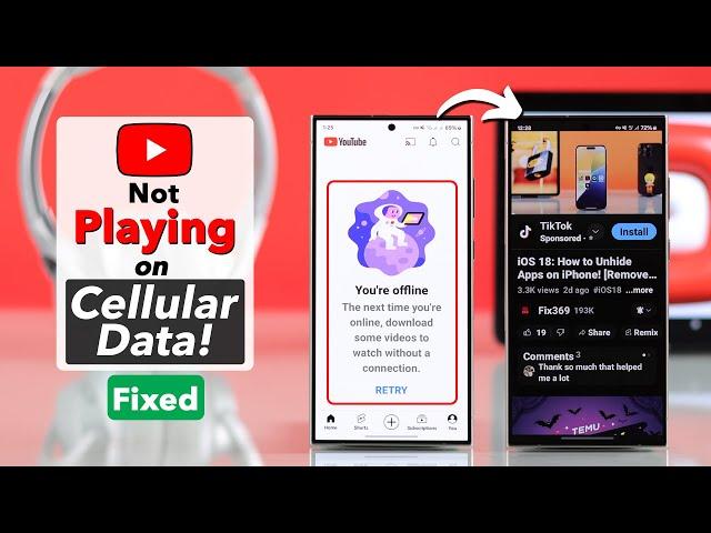 YouTube Not Working on Mobile Data in Samsung Android? - How to Fix!