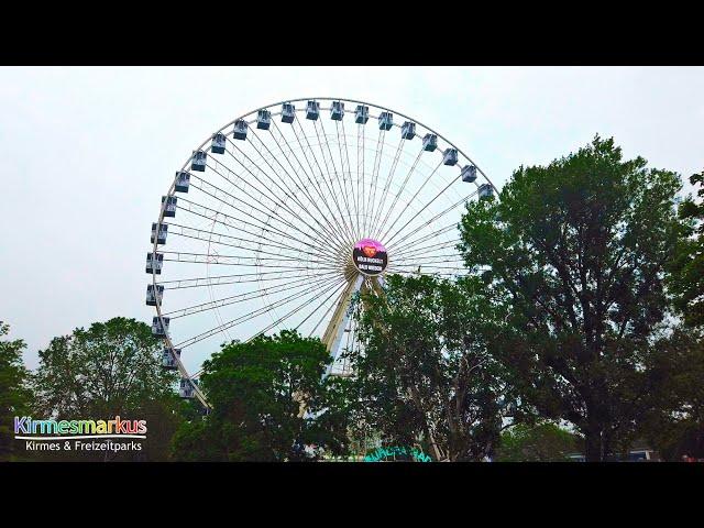 Eröffnung - EUROPA RAD (Riesenrad) am Kölner Zoo - Neue Gondeln - Clip 2021 by kirmesmarkus