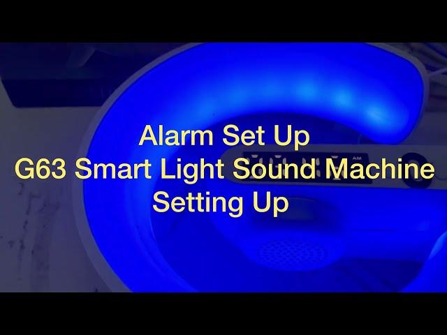 SETTING UP ALARM - G63 Smart Light Sound Machine-Temu Purchase Dimmable Sound Machine,No Wire Charge