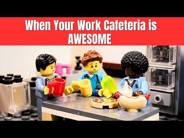 When Your Work Cafeteria is AWESOME | LEGO Stop Motion