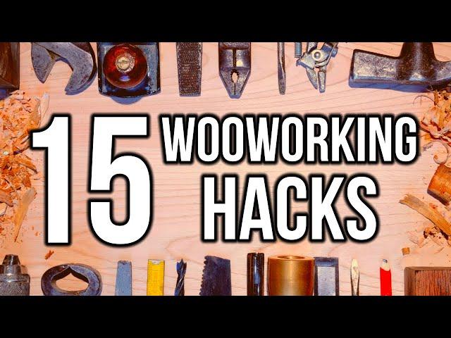 15+ DIY Woodworking Tricks and Hacks!!