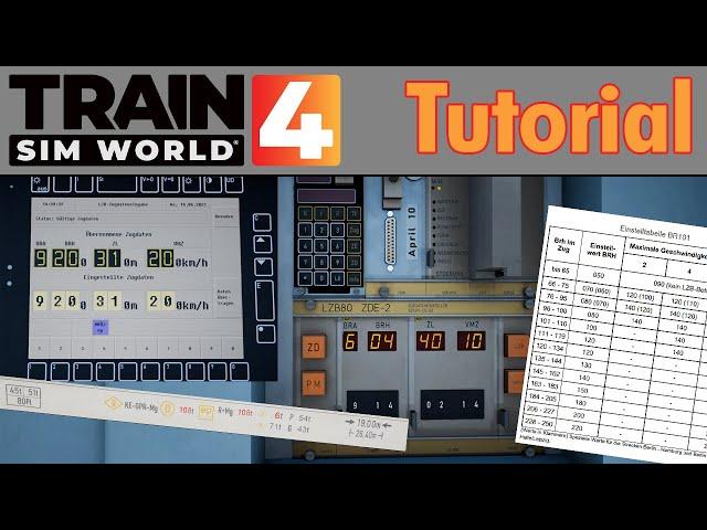 [TSW4] Tutorial: ZDE bedienen und BRH berechnen