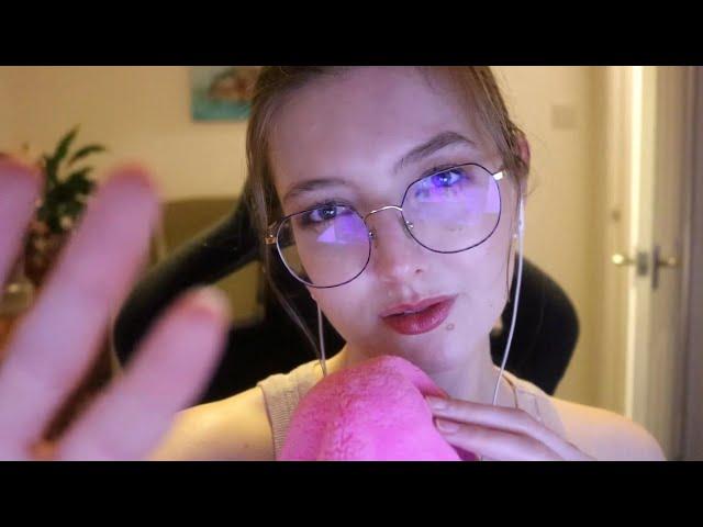 ASMR Sleepy Towel Sounds Mouth Sounds, Gentle Whispers & Visuals