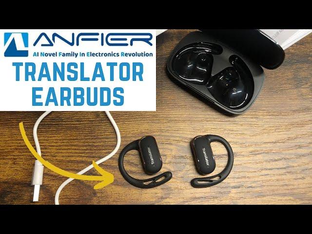 ANFIER F56 AI Translator Earbuds | Speak with Language