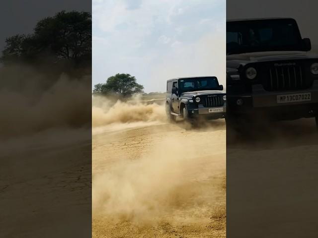 Thar drift powerslide #thar #mahindra #stunt #drift #powerslide #illegal #trending #viral #speed