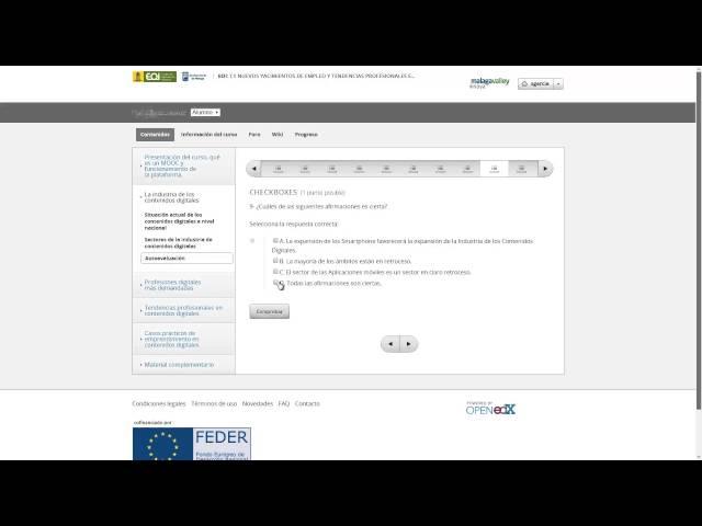 Tutorial sobre funcionamiento de  la plataforma MOOC DIGITAL MÁLAGA