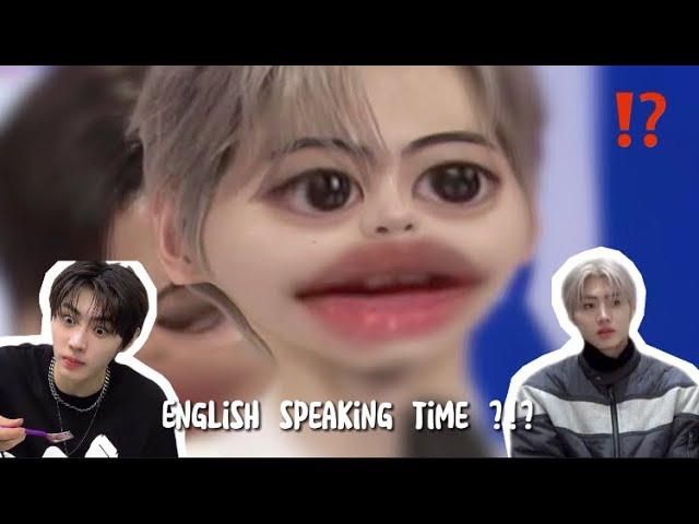 Sunghoon struggling with English for almost 5 minutes