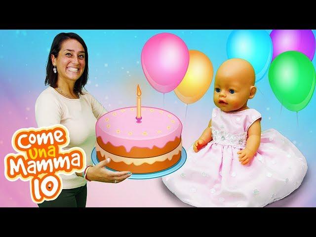 Video con i giocattoli. Buon Compleanno! Giochi per bambini con le bambole Baby Born