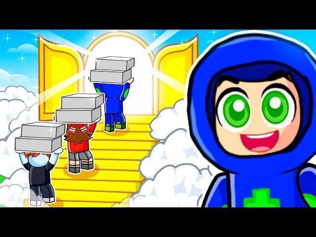 I Build STAIRS to join HEAVEN | Roblox Stairway to Heaven 