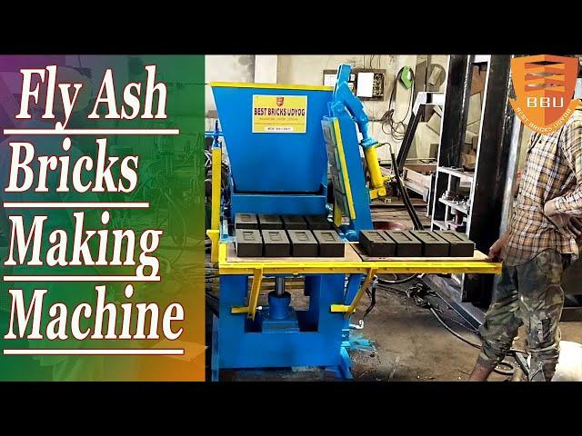 4 Bricks Semi Automatic Fly Ash Bricks Making Machine | 9861106411