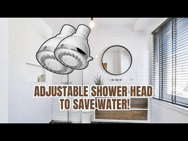 SAVE WATER With This AMAZING Adjustable Shower Head!