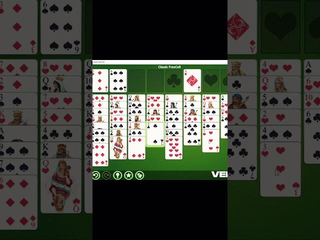 How to play freecell solitaire game no 351565 for beginner #freecell