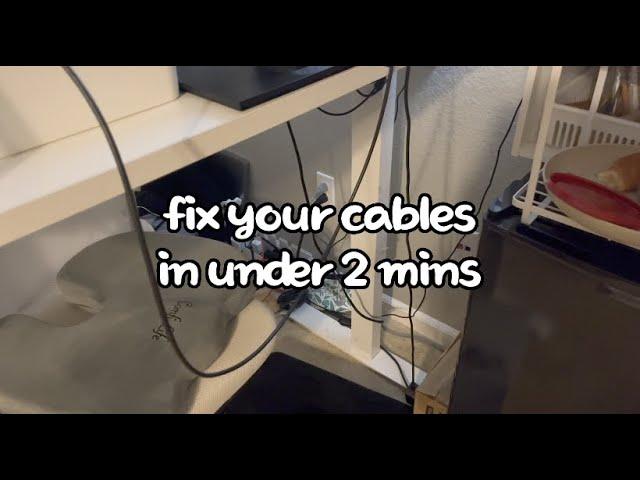 quick & easy cable management under 2 minutes