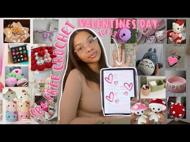 50+ FREE crochet valentines day gift ideas